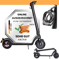 Scoot One Elektroscooter E 7 - herausnehmbarer Akku - E Scooter mit Straßenzulassung - 20 km/h, in schwarz inkl. Zahlenschloss - Deutscher Service