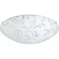 EGLO Deckenlampe Scalea 1, 1 flammige Deckenleuchte klassisch, Wohnzimmerlampe aus Metall und Glas mit Nachbildung, Schlafzimmerlampe, Flurlampe De... - Weiß