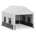 Blumfeldt Party Haven Zelt 400x296x280 cm wetterfestes Gewebe Stahlrahmen einfacher Aufbau mit Seitenwänden 10046119