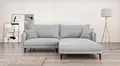 Ecksofa HOME AFFAIRE "ALEXANDRIA mit Recamiere rechts oder links bestellbar, moderne Bezüge", grau (hellgrau), B:246cm H:86cm T:190cm