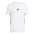 adidas T-Shirt für Herren, weiß/schwarz, 56