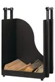 HOLZKORB AUS EDELSTAHL KAMINHOLZKORB KAMINHOLZ KORB BRENNSTOFFKORB H60CM SCHWARZ