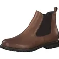 Tamaris Damen Stiefelette Chelsea Boot Leder Stretcheinsätze 1-25056-29, Größe:39 EU, Farbe:Braun - Braun - 39