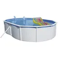 STEINBACH Ovalpool "Nuovo de Luxe", Oval, BxLxH: 366x550x120 cm, weiß - weiss