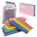 xnicx 47Stück 7" Papilotten Lockenwickler Grosse Locken Ohne Hitze,Flexibel Lockenwickler Große Locken über Nacht,Hair Rollers Papilotten Kleine Haar Locken über Nacht,für kurze Mittleres Lange Haare