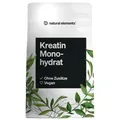 natural elements Creatin Monohydrat – feines Pulver (Meshfaktor 200) – 166 Portionen reines Kreatin