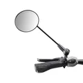 Krampe Fahrradspiegel "KF1 Typ A"- Made in Germany, stabiler Rückspiegel für E-Bike & Fahrrad, individuell einstellbar, an linker und rechter Lenkerseite montierbar