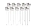 kwmobile Lampenfassung 10x GU5.3 Fassung mit 12V Kabel - MR16 Bauform - GU 5.3 Fassungen Set, (10-St)