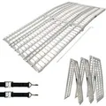 TRUTZHOLM Auffahrrampe 3 Teilig Klappbar 305 cm Grau