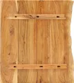 vidaXL Badezimmer-Waschtischplatte Massivholz Akazie 58x52x2,5 cm