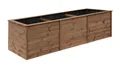 Mega-Holz Hochbeet "ALMA" XXL Kräuterbeet aus Kiefernholz, 306x103x80 cm (BxTxH) Pflanzkübel aus Kiefer Holz