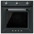 Smeg Einbaubackofen Victoria, Schwarz, Metall, 59.7x59.7x54.8 cm, Kühlgebläse, Vollglas-Innentür, Backofenbeleuchtung, mehrere Einschubebenen, Küchengeräte, Küchenelektrogeräte, Backöfen, Einbaubacköfen