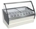 Speiseeisvitrine Hawaii Eistheke LED Innenbeleuchtung für 16 Eisbehälter 5 Liter