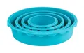 Wenko 4 tlg Silikon Backformset Kuchenform für Etagentorten Geburtstag Hochzeit