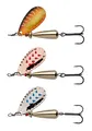 Abu Garcia Droppen Spinner - 3er Pack - Weitwurfköder mit Spinnerblatt zum Raubfischangeln - Barsch, Döbel, Hecht, Forelle, Lachs, Meerforelle, 4g