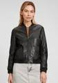 Mauritius Lederjacke MWBjella mit Stehkragen, Reißverschluss, Strickbündchen