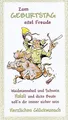 Fritzmann Zum Geburtstag Waidmannsheil Keiler Geburtstagskarte Jäger Jagd mit weißem Umschlag/Kuvert