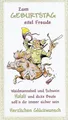 Zum Geburtstag Waidmannsheil Keiler Geburtstagskarte Jäger Jagd mit Umschlag