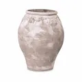 Loberon Übertopf Donneville, Handarbeit, Prächtig in Größe, Form & Design, Antik-Finish, Wetterfest, Gartenzubehör, Pflanzgefäß, Ton, Zement, Sand, antikgrau