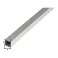 GAH Alberts Quadratrohr glatt L2.000xB20xH20xS1, 5mm Aluminium silberf. Elox.