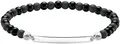 THOMAS SABO Armband Gravierbares Armband mit Beads, mit Obsidian