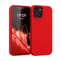 kwmobile Handyhülle für iPhone 13 mini Hülle, für iPhone 13 mini Case - Hülle Silikon - kabelloses Laden - Rot