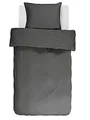 ESSENZA Bettwäsche Guy Uni Einfarbig Baumwolle Schlicht Elegant Bunt Renforcé, Größe:135 cm x 200 cm, Farbe:Anthrazit