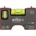 Mini-Wasserwaage Pocket 8 cm grau/rot, mit Magnet