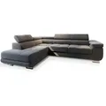 MASSENO Ecksofa mit Schlaffunktion Selva ¦ grau ¦ Maße (cm): B: 277 H: 90