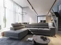 Masseno Ecksofa SELVA mit Schlaffunktion L-Form, Sofa mit Bettkasten