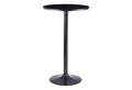 Wohnling Bartisch WL6.192 Schwarz Stehtisch Ø 60 cm Metall / Holz Bistrotisch Rund Tisc (Stehtisch Schwarz Ø 60 cm Metall / Holz Rund), Partytisch 100 cm Hoch, Bistrotisch Messetisch