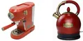 Kaiser Kaffeemaschine KA 2005 RotEm EMPIRE+WK 2000 RotEm Retro Wasserkocher
