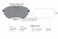 Bremsscheiben-Bremsbeläge-Kit Textar 2264401  für OE 2H6698151 - 2H6698151A