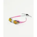 Gespiegelte Schwimmbrille Kinder 6-12 Jahre Spider Junior Mirror - R_pink-grey-pink - Einheitsgröße