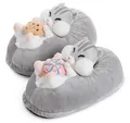 Corimori Tier Pantoffeln für Erwachsene Einheitsgröße 34-44 Plüsch Hausschuhe (Packung) EU Einheitsgröße 34-44, Holly der Hamster, für Kinder und Erwachsene