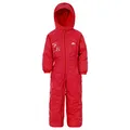 Trespass Unisex Kinder DRIPDROP Wasserdichter Regenanzug Mit Kapuze, Rot (Signal red), 18-24 Monate
