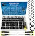ZDBB 1086 Stück SAE O Ring Kit Standard Gummi O'ring Set mit 4 Pick & Haken für Automotive Hydraulic Faucet Sealing Repair Kit