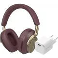 Bowers & Wilkins Px8 Rot + BlueBuilt Power-Delivery-Ladegerät mit USB-C-Port 20 W Weiß