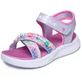 Skechers JUMPSTERS SANDAL Sandale Sommerschuh mit Klettverschluss, Größenschablone zum Download lila 28 EU