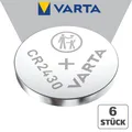 6x Varta CR2430 CR 2430 Batterien 3 V Lithium Industrieware Bulk Knopfzelle