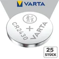 25x Varta CR2430 CR 2430 Batterien 3 V Lithium Industrieware Bulk Knopfzelle