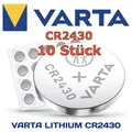 VARTA | Lithium Knopfzellen Knopfbatterien | CR2430 | 10 Stück