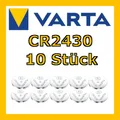 Varta | 3V | Lithium Knopfzellen Knopfbatterien | CR2430 | 10 Stück
