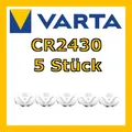 Varta | 3V | Lithium Knopfzellen Knopfbatterien | CR2430 | 5x Stück