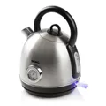 Retro Edelstahl-Wasserkocher 1,7 Liter Temperaturanzeige 2200 Watt silber DOMO