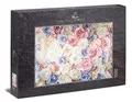 Ulmer Puzzleschmiede - Puzzle „Rosenliebe“ - Klassisches 1000 Teile Puzzle – Puzzlemotiv eines Vintage Rosen-Arrangement mit edlen Rosenblüten