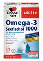 ✅ Doppelherz Omega-3 Seefischöl 1000 + Vitamin E Herz-Kreislauf 80 Kapseln ✅