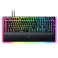 Razer BlackWidow V4 Pro (Green Switch) - Mechanische Gaming-Tastatur (Klickende Mechanische Switches, Befehlsrad und 8 Makro-Tasten, Multifunktionsrolle, Handballenauflage) QWERTZ DE-Layout | Schwarz