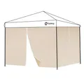 Sekey 2PCS Seitenwände für Pavillon 3x3 Wasserdicht Winterfest, Seitenwände für Pavillon Partyzelt Gartenzelt 3x3m, 1 Fenster 1 Tür, (Khaki, 2 Türen)