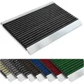 Floordirekt Fußmatte Profi Brush, Erhältlich in 8 Farben & 3 Größen, Sauberlaufmatte, rechteckig, Höhe: 22 mm schwarz 50 cm x 80 cm x 22 mm